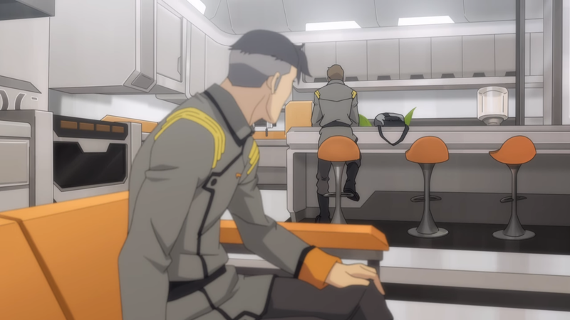This is one of just a handful of shots where Shiro and his partner Adam are even in a frame together, let alone appearing with any level of intimacy.